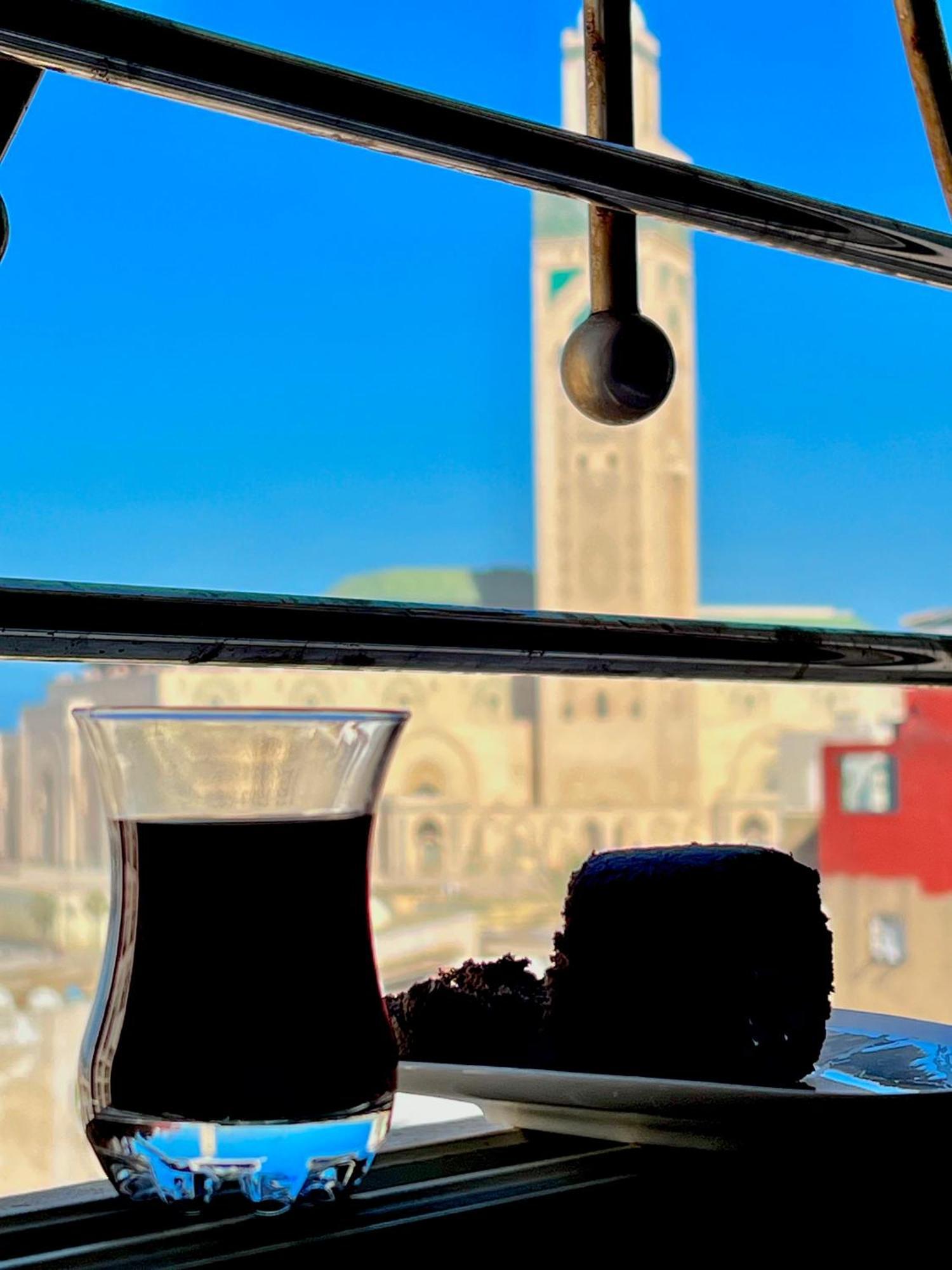 Bel Appartement Avec Une Belle Vue Sur La Grande Mosquee Hassan II Et La Mer 카사블랑카 외부 사진